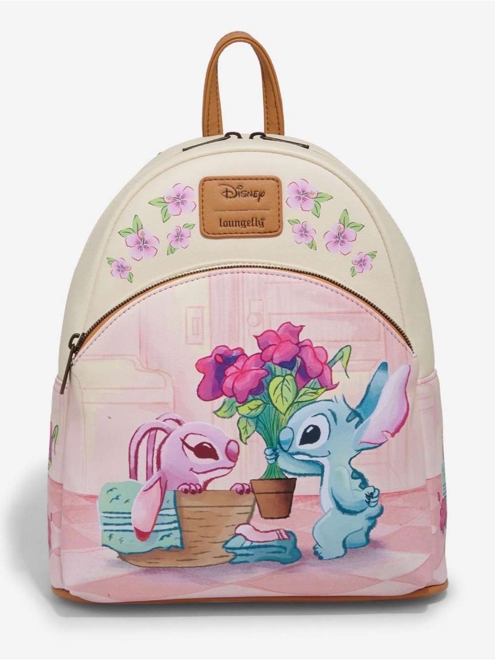 Loungefly Disney Stitch & Angel Laundry Day Mini Backpack